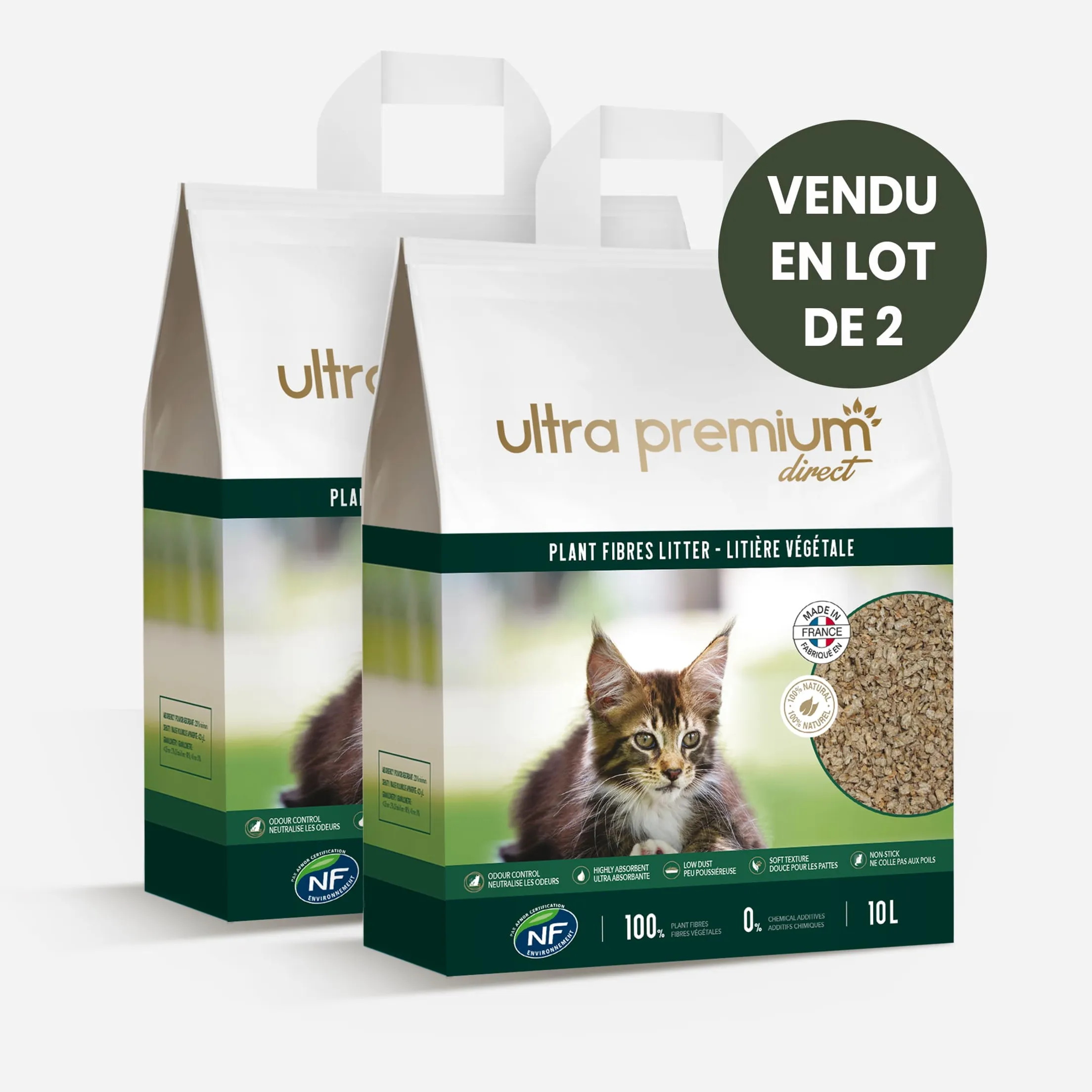 Litière Végétale 100% d'origine naturelle