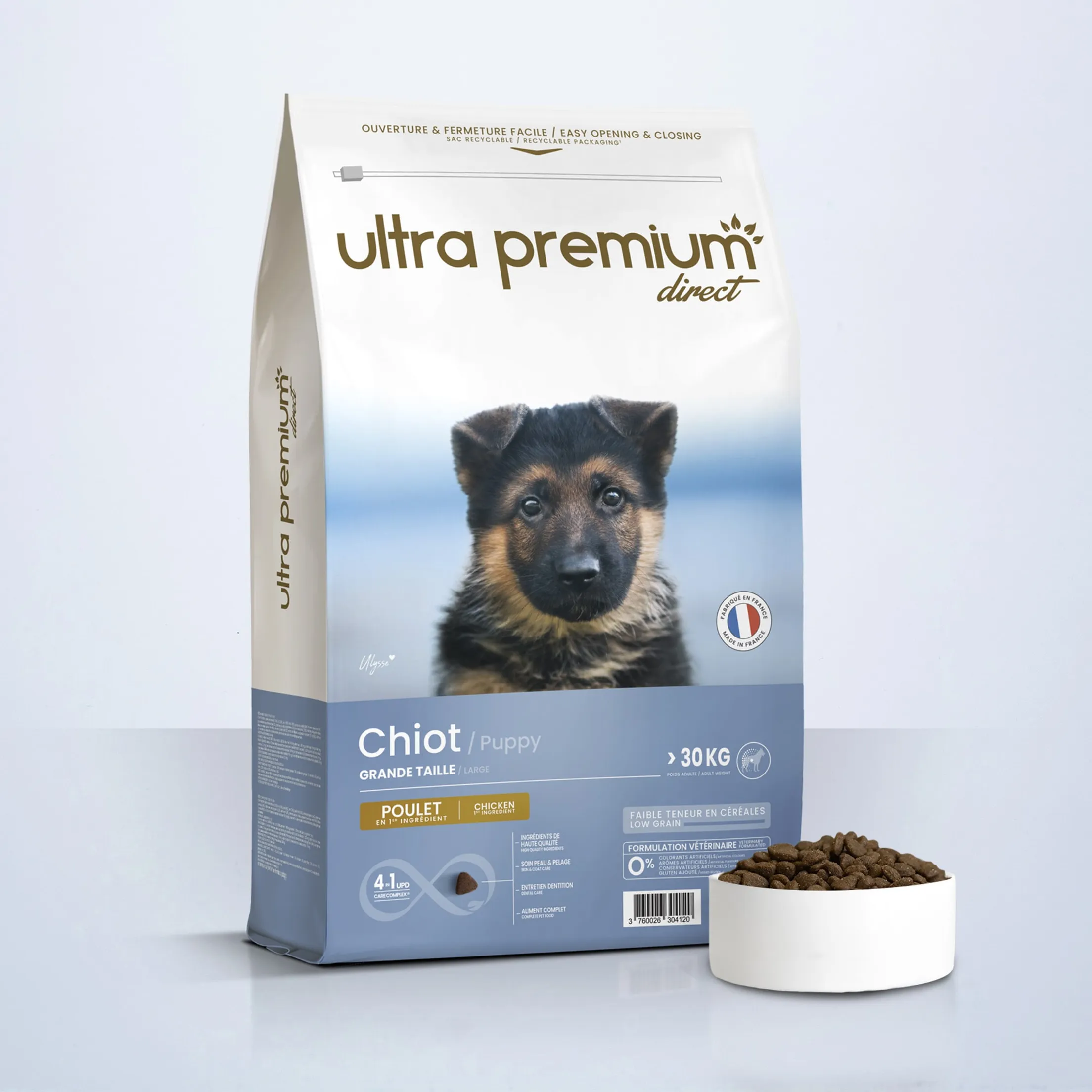 Croquettes Super Premium pour Chiot de Grande Taille (poids adulte >30 Kg)